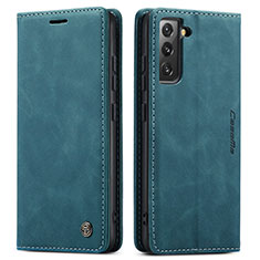 Coque Portefeuille Livre Cuir Etui Clapet C03S pour Samsung Galaxy S21 5G Bleu