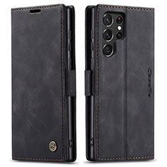 Coque Portefeuille Livre Cuir Etui Clapet C03S pour Samsung Galaxy S21 Ultra 5G Noir