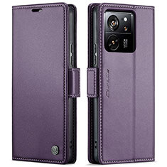 Coque Portefeuille Livre Cuir Etui Clapet C03S pour Xiaomi Mi 13T 5G Violet