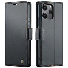 Coque Portefeuille Livre Cuir Etui Clapet C03S pour Xiaomi Redmi 12 5G Noir