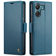 Coque Portefeuille Livre Cuir Etui Clapet C03S pour Xiaomi Redmi 13C Bleu