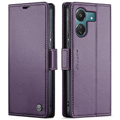 Coque Portefeuille Livre Cuir Etui Clapet C03S pour Xiaomi Redmi 13C Violet