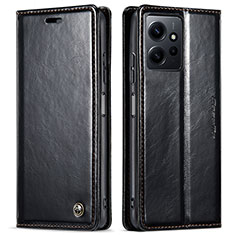 Coque Portefeuille Livre Cuir Etui Clapet C03S pour Xiaomi Redmi Note 12 4G Noir