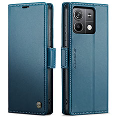 Coque Portefeuille Livre Cuir Etui Clapet C03S pour Xiaomi Redmi Note 13 5G Bleu