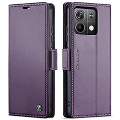 Coque Portefeuille Livre Cuir Etui Clapet C03S pour Xiaomi Redmi Note 13 5G Violet