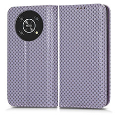 Coque Portefeuille Livre Cuir Etui Clapet C03X pour Huawei Honor X9 5G Violet