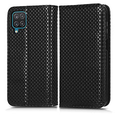 Coque Portefeuille Livre Cuir Etui Clapet C03X pour Samsung Galaxy M12 Noir