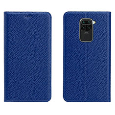 Coque Portefeuille Livre Cuir Etui Clapet C04 pour Xiaomi Redmi Note 9 Bleu