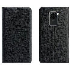 Coque Portefeuille Livre Cuir Etui Clapet C04 pour Xiaomi Redmi Note 9 Noir