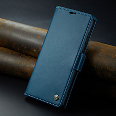 Coque Portefeuille Livre Cuir Etui Clapet C04S pour Huawei Mate 60 Bleu