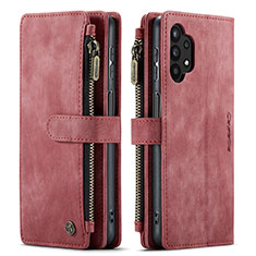 Coque Portefeuille Livre Cuir Etui Clapet C04S pour Samsung Galaxy M32 5G Rouge