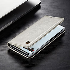 Coque Portefeuille Livre Cuir Etui Clapet C04S pour Samsung Galaxy S20 Ultra 5G Blanc
