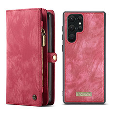Coque Portefeuille Livre Cuir Etui Clapet C04S pour Samsung Galaxy S21 Ultra 5G Rouge
