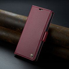 Coque Portefeuille Livre Cuir Etui Clapet C04S pour Xiaomi Mi 13T 5G Rouge
