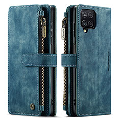 Coque Portefeuille Livre Cuir Etui Clapet C05S pour Samsung Galaxy A12 Bleu