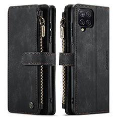 Coque Portefeuille Livre Cuir Etui Clapet C05S pour Samsung Galaxy A12 Noir