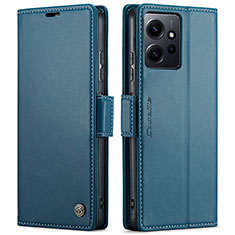 Coque Portefeuille Livre Cuir Etui Clapet C05S pour Xiaomi Redmi Note 12 4G Bleu