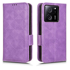 Coque Portefeuille Livre Cuir Etui Clapet C05X pour Xiaomi Mi 13T 5G Violet