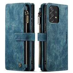 Coque Portefeuille Livre Cuir Etui Clapet C06S pour Samsung Galaxy A72 4G Bleu