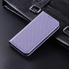 Coque Portefeuille Livre Cuir Etui Clapet C06X pour Google Pixel 5 Violet