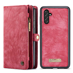 Coque Portefeuille Livre Cuir Etui Clapet C08S pour Samsung Galaxy A04s Rouge