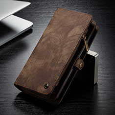 Coque Portefeuille Livre Cuir Etui Clapet C11S pour Samsung Galaxy S21 Ultra 5G Marron