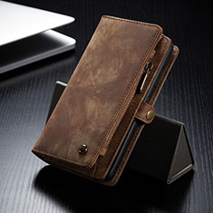 Coque Portefeuille Livre Cuir Etui Clapet C11S pour Samsung Galaxy S24 Plus 5G Marron