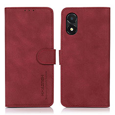 Coque Portefeuille Livre Cuir Etui Clapet D01Y pour Huawei Honor X5 Rouge