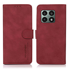 Coque Portefeuille Livre Cuir Etui Clapet D01Y pour OnePlus 10 Pro 5G Rouge
