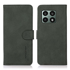 Coque Portefeuille Livre Cuir Etui Clapet D01Y pour OnePlus 10 Pro 5G Vert
