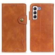 Coque Portefeuille Livre Cuir Etui Clapet D01Y pour Samsung Galaxy S24 Plus 5G Marron