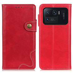 Coque Portefeuille Livre Cuir Etui Clapet D01Y pour Xiaomi Mi 11 Ultra 5G Rouge