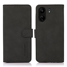 Coque Portefeuille Livre Cuir Etui Clapet D01Y pour Xiaomi Redmi 13C Noir