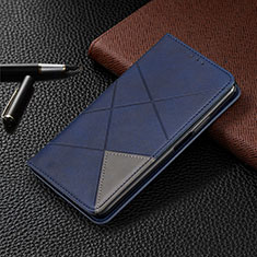 Coque Portefeuille Livre Cuir Etui Clapet D03 pour Xiaomi Mi Note 10 Bleu