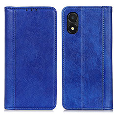Coque Portefeuille Livre Cuir Etui Clapet D03Y pour Huawei Honor X5 Bleu
