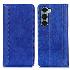 Coque Portefeuille Livre Cuir Etui Clapet D03Y pour Motorola Moto G200 5G Bleu
