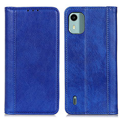 Coque Portefeuille Livre Cuir Etui Clapet D03Y pour Nokia C12 Bleu