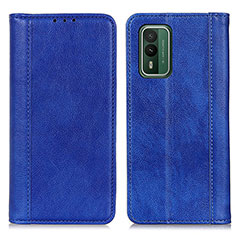 Coque Portefeuille Livre Cuir Etui Clapet D03Y pour Nokia XR21 Bleu