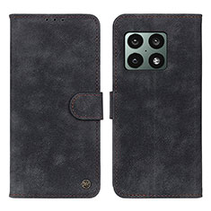 Coque Portefeuille Livre Cuir Etui Clapet D03Y pour OnePlus 10 Pro 5G Noir