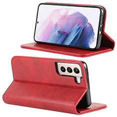 Coque Portefeuille Livre Cuir Etui Clapet D04T pour Samsung Galaxy S21 Plus 5G Rouge