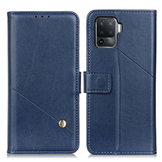 Coque Portefeuille Livre Cuir Etui Clapet D04Y pour Oppo A94 4G Bleu