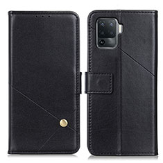 Coque Portefeuille Livre Cuir Etui Clapet D04Y pour Oppo A94 4G Noir