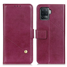 Coque Portefeuille Livre Cuir Etui Clapet D04Y pour Oppo A94 4G Violet