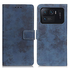 Coque Portefeuille Livre Cuir Etui Clapet D05Y pour Xiaomi Mi 11 Ultra 5G Bleu
