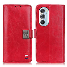 Coque Portefeuille Livre Cuir Etui Clapet D06Y pour Motorola Moto Edge Plus (2022) 5G Rouge