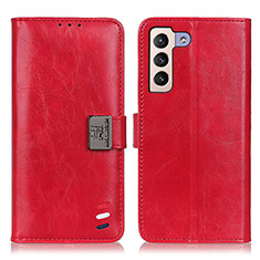 Coque Portefeuille Livre Cuir Etui Clapet D06Y pour Samsung Galaxy S21 5G Rouge