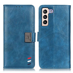 Coque Portefeuille Livre Cuir Etui Clapet D06Y pour Samsung Galaxy S21 Plus 5G Bleu