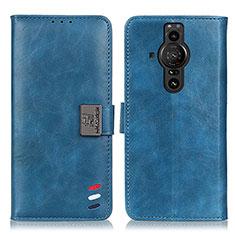 Coque Portefeuille Livre Cuir Etui Clapet D06Y pour Sony Xperia PRO-I Bleu