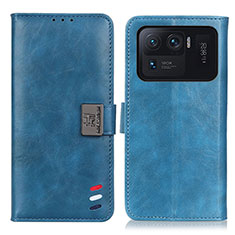 Coque Portefeuille Livre Cuir Etui Clapet D06Y pour Xiaomi Mi 11 Ultra 5G Bleu