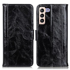 Coque Portefeuille Livre Cuir Etui Clapet D07Y pour Samsung Galaxy S21 5G Noir